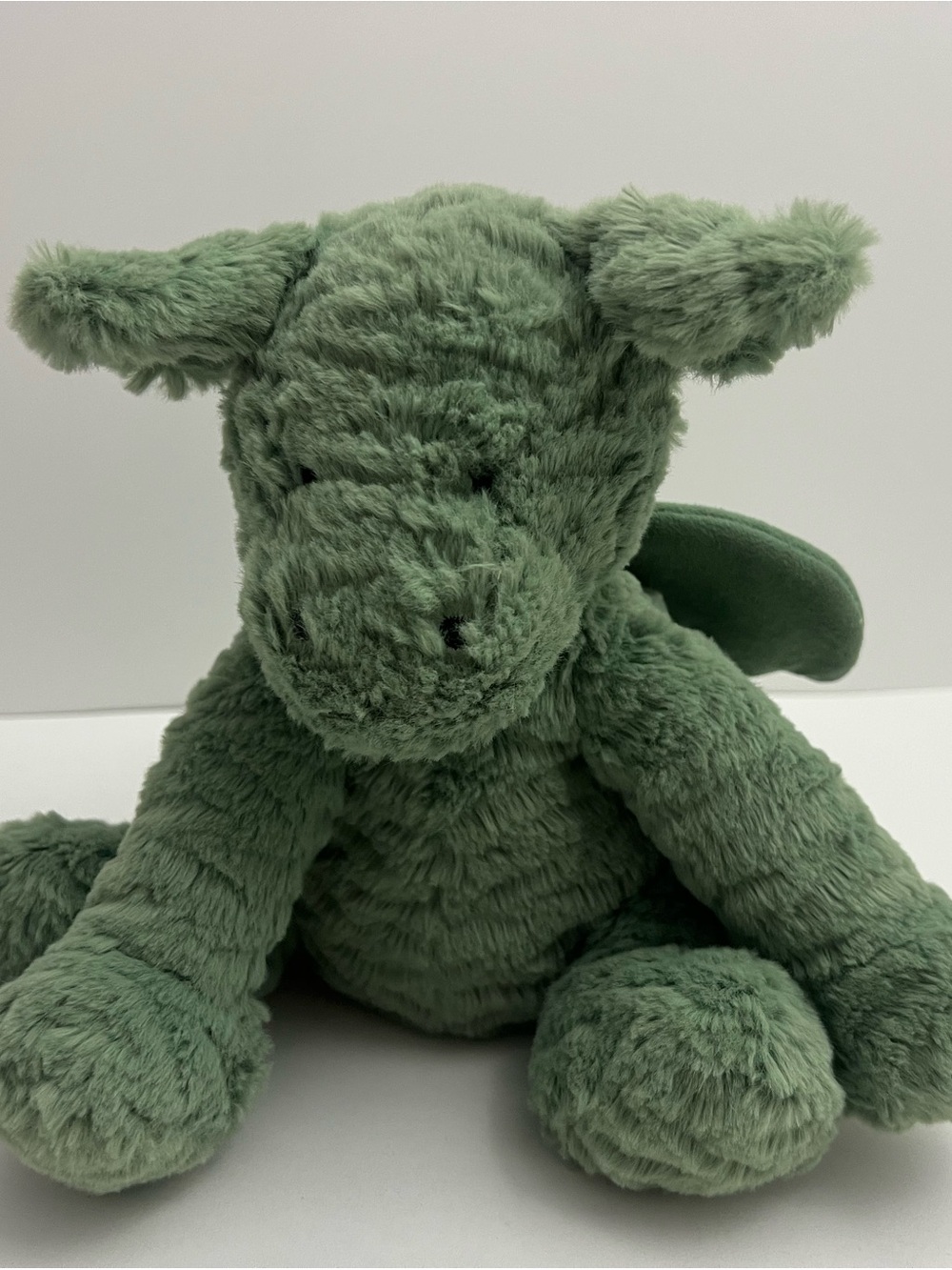 Jellycat Fuddlewuddle Dragon Plush Sage Green Mythical Stuffed Animal 9" NWT Toy
